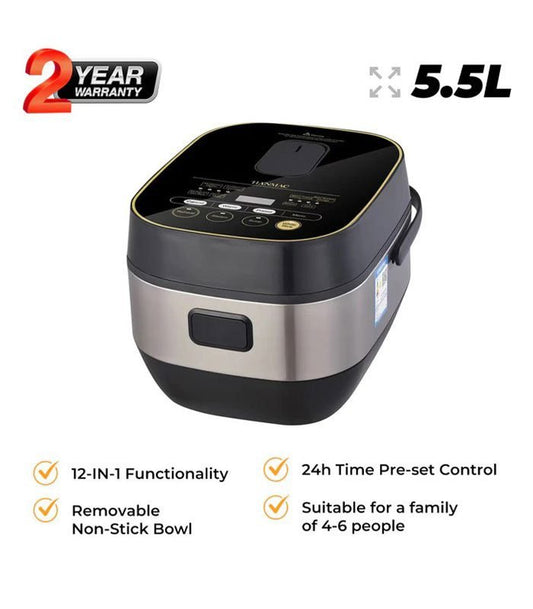 Hanmac Multi Cooker 12 in 1 Electric Pressure Cooker 5.5l HRS5E