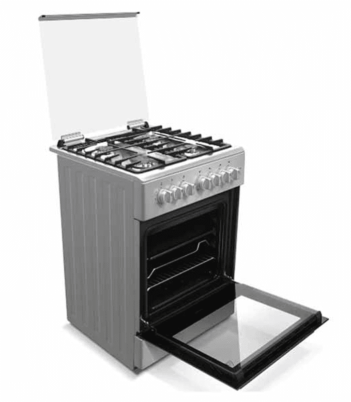 Haier Cooker, 4 Gas 60X60 Cooker with Electric Oven - HCR2040EES
