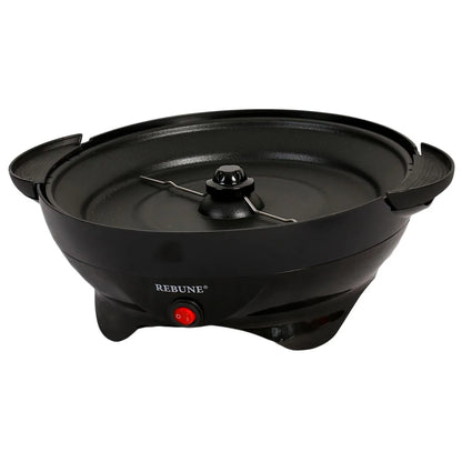 Rebune Popcorn Maker RE-5-045 800W, 24 Cups Capacity, Non-Stick, Detachable Plate, Electric Popcorn Machine