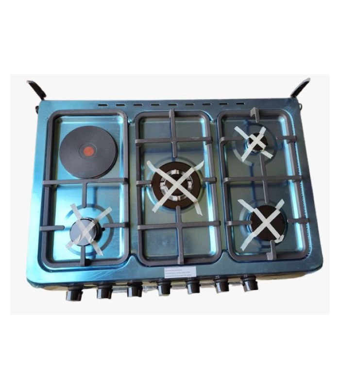 Amaze Cooker 4 Gas Burners Standing Cooker - 1 Electric Rapid Hot plate