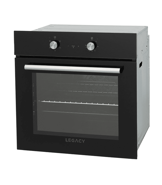 Legacy Oven Built In Oven Black with Silver Handle,60cm