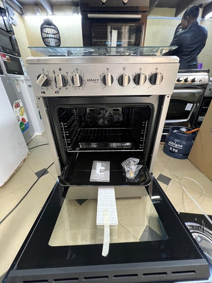 Legacy Cooker 3+1E, Oven Fan,Rapid Hotplate,Food warmer,60cm*60cm,Black/Silver