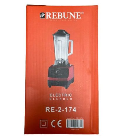 Rebune Blender, Commercial Blender Full Copper Motor With Mixing Rod RE-2-174