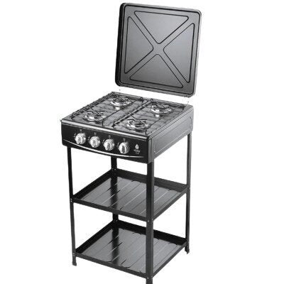 Nunix Cooker 4-Gas Cooker Plus Shelves LTS-01