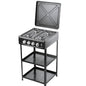 Nunix Cooker 4-Gas Cooker Plus Shelves LTS-01