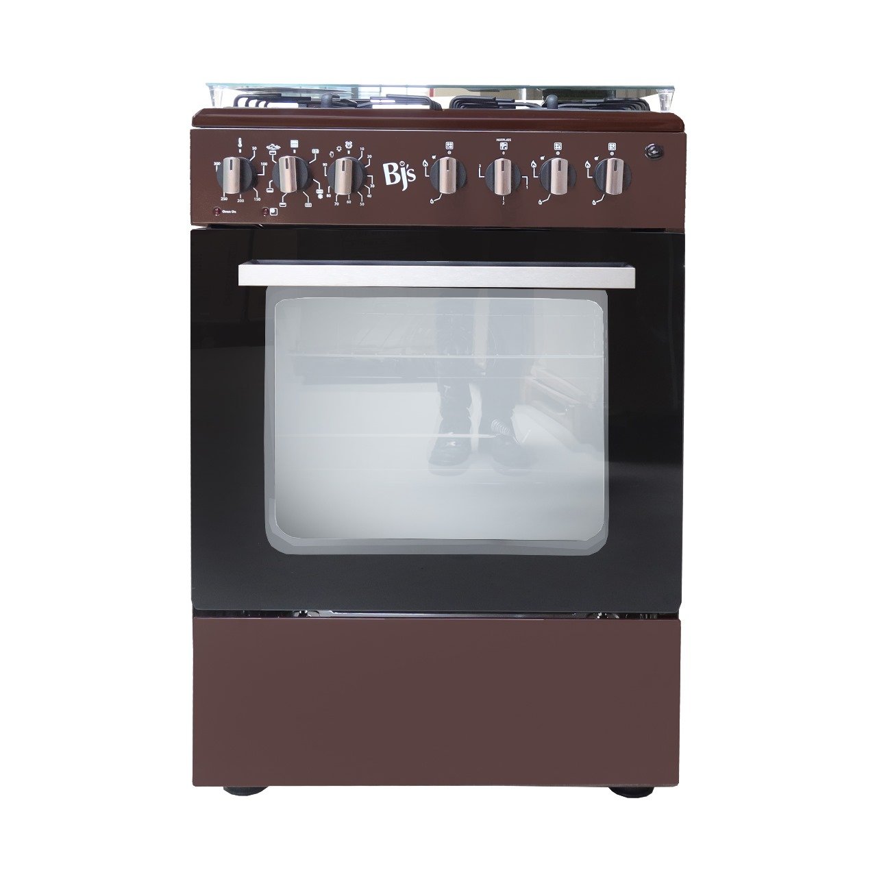 BJS Cooker, Elite Model 60x60 3+1 Electric/Gas Cooker - W/ Turbo Fan - Oven 60L Capacity
