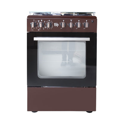 BJS Cooker, Elite Model 60x60 3+1 Electric/Gas Cooker - W/ Turbo Fan - Oven 60L Capacity