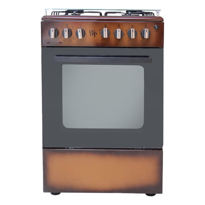 BJS Cooker, Elite Model 60x60 3+1 Electric/Gas Cooker - W/ Turbo Fan - Oven 60L Capacity