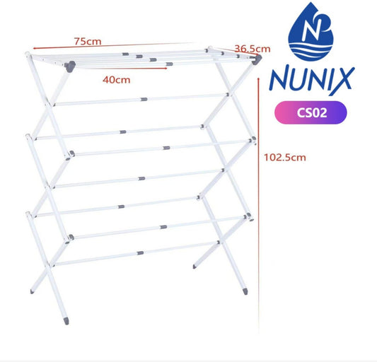 Nunix Organizer Foldable Drying Rack Portable Laundry for Indoor Air-Drying Clothing