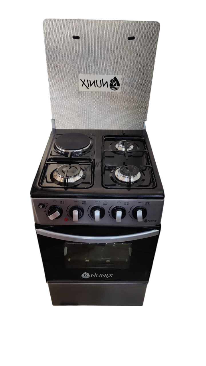Nunix cooker Free Standing 3 Gas+1 Hotplate With Gas Oven 1year warranty WLD-560-3G1E 50*55cm