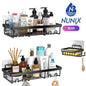 NUNIX Organizer Rack Wall Mounted 3 Set BL03  Bathroom &amp; Kitchen Storage Shelf