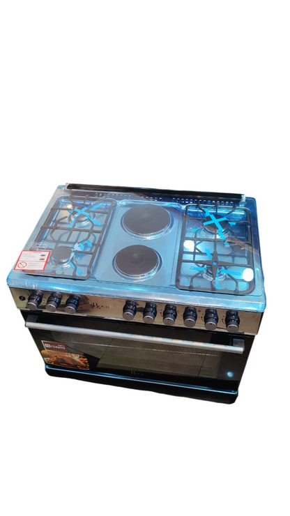 Roch Free Standing Cooker 60×90 – 4 Gas Burners + 2 Electric Hot Plates