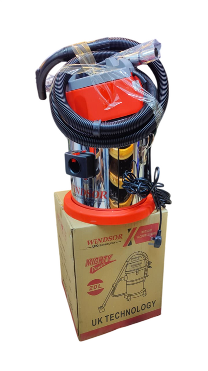 Windsor Wet And Dry Vacuum Cleaner W20V 20 Litres, UK Technology, Mighty Power