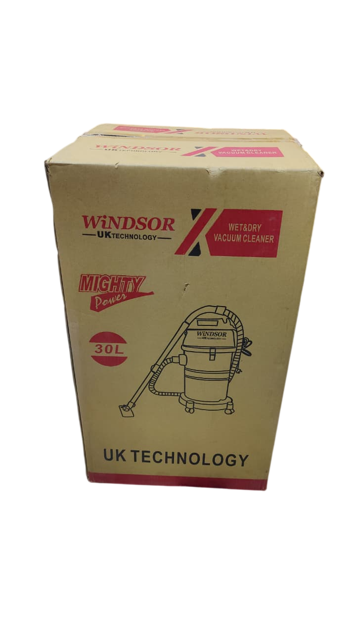 Windsor Wet And Dry Vacuum Cleaner W30V 30 Litres, UK Technology, Mighty Power