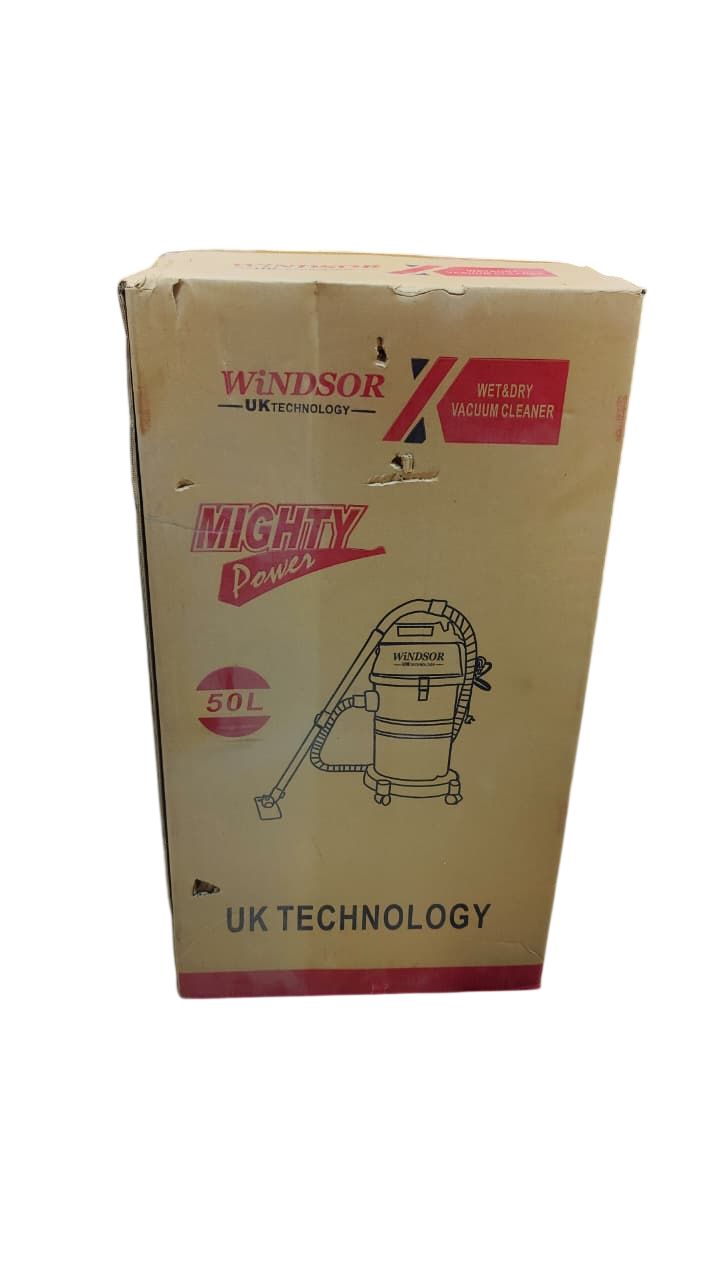 Windsor Wet And Dry Vacuum Cleaner W50V 50 Litres, UK Technology, Mighty Power