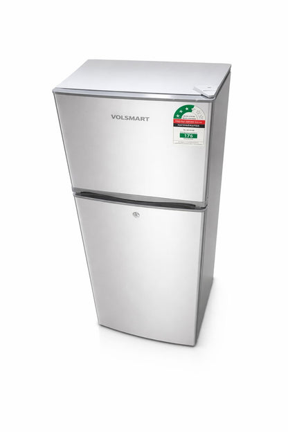 Volsmart Fridge 138L Double Doors Refrigerator VL-BCD138 SILVER