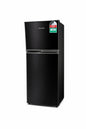 Ecomax Fridge 138L Double Door Fridge Energy Efficient Black