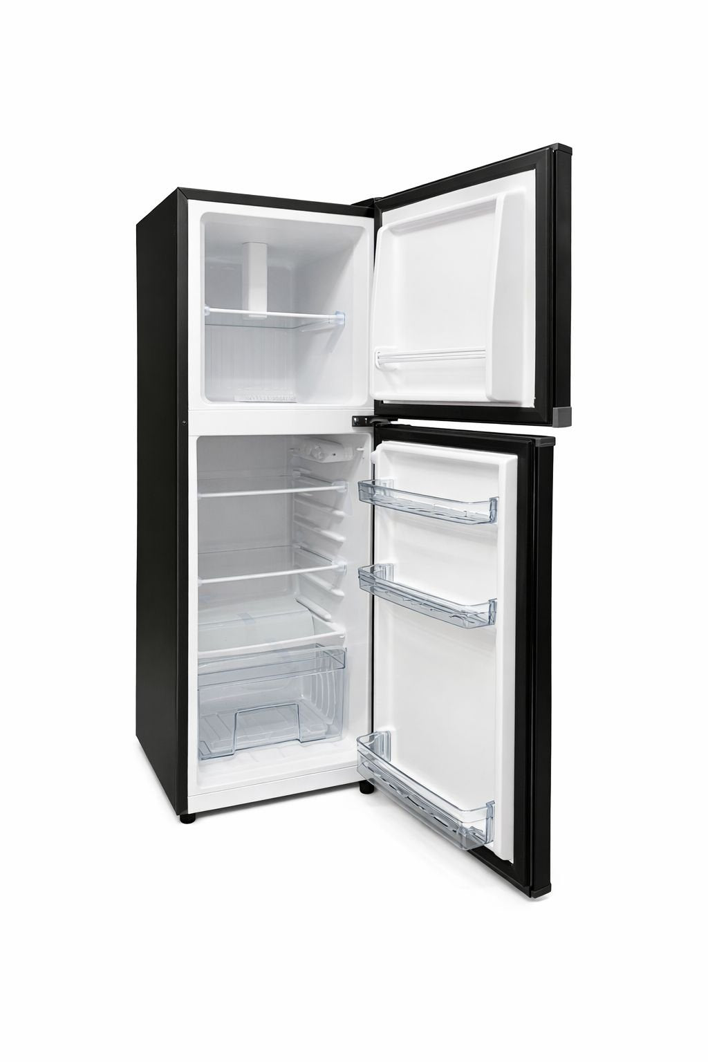 Ecomax Fridge 138L Double Door Fridge Energy Efficient Black
