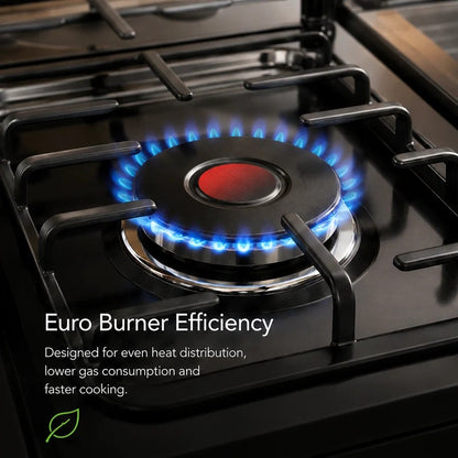 Syinix Cooker 60x60cm 3+1 with 80L Electric Oven & Rotisserie  Q60GC3