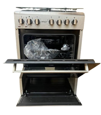 Legacy Cooker 3+1E, Oven Fan,Rapid Hotplate,Food warmer,60cm*60cm,Black/Silver