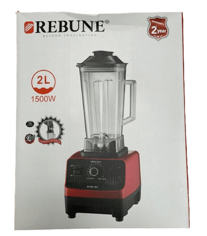 Rebune Blender, Commercial Blender Full Copper Motor With Mixing Rod RE-2-174