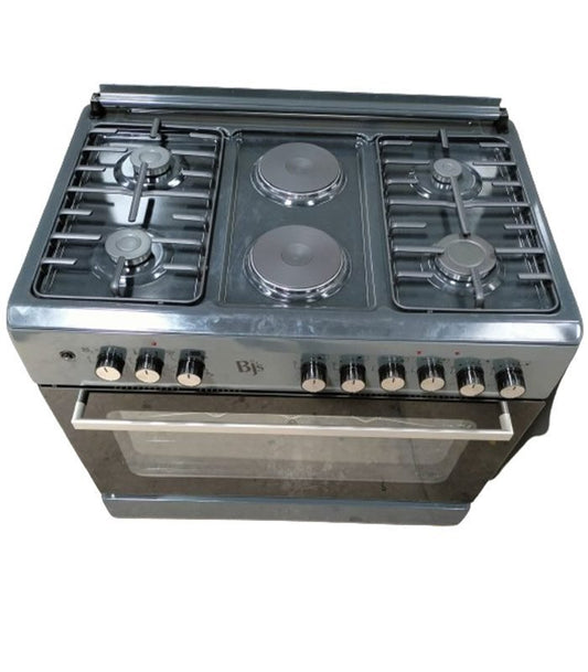 BJS Cooker,  4+2E,4 Gas Burners,2 Electric Plates,Electric Oven 110L,60cm*90cm,Gray