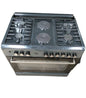 BJS Cooker,  4+2E,4 Gas Burners,2 Electric Plates,Electric Oven 110L,60cm*90cm,Gray