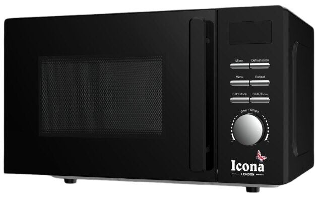 Icona Microwave oven With Manual Setting 20L Black ILDMO-2040XB