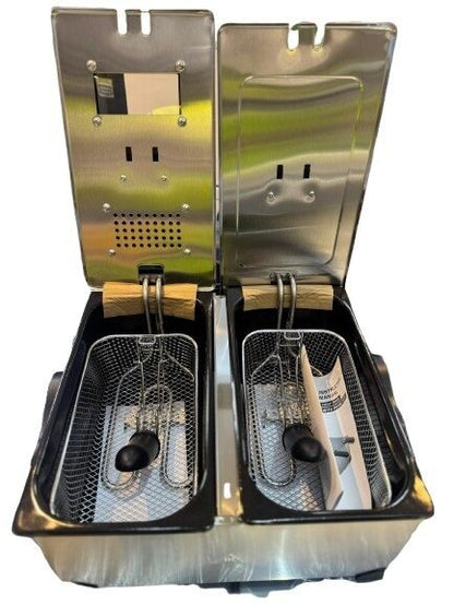 TLAC Deep Fryer Double Pots 6Litres 2750W TL-DF-06L