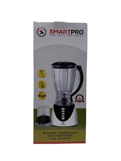 Smart Pro Blender 2-in-1 With Grinder 1.5L 500W SBL-851WB