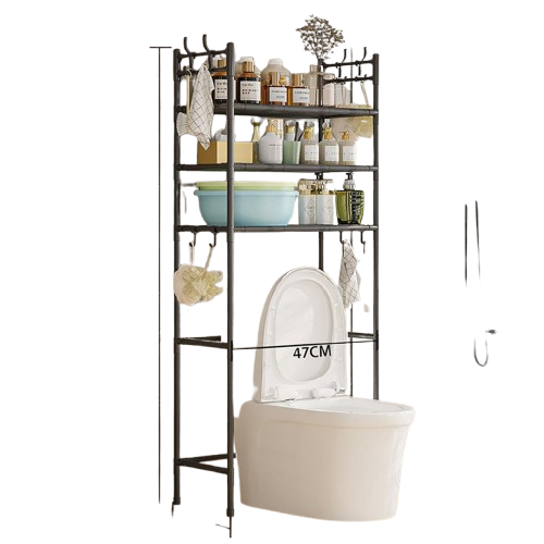 Nunix Organizer Rack Over Toilet YH6608A-3 – 3 Tier Bathroom Storage Shelf