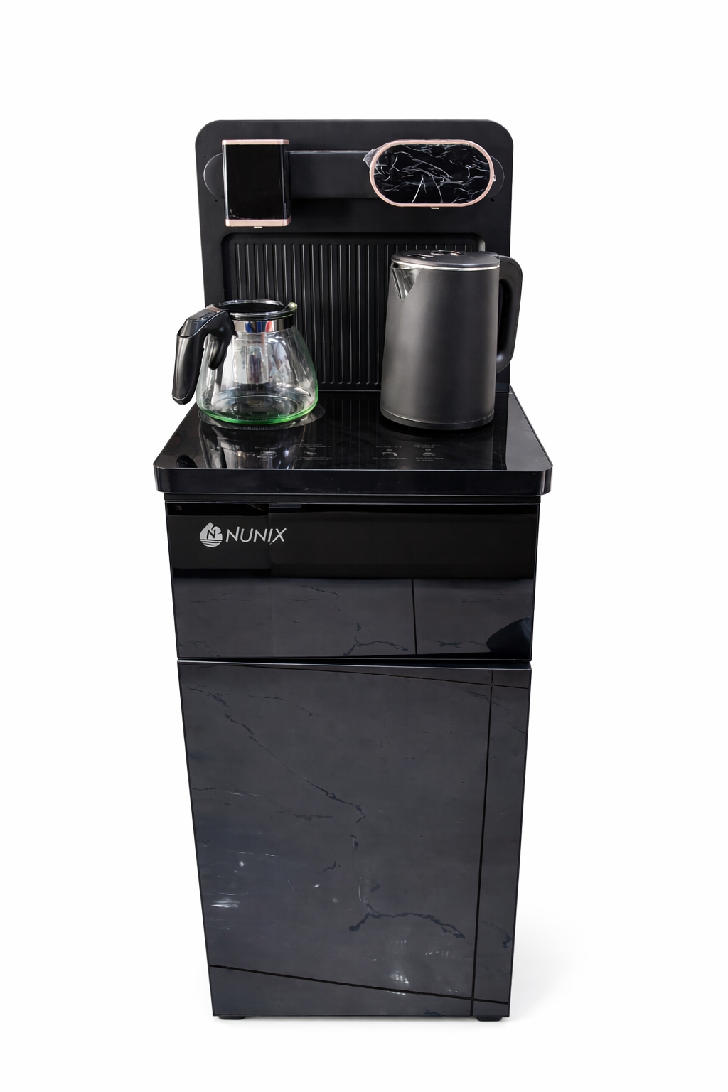 Nunix  Dispenser,  Bottom Load Hot And Cold Water Dispenser A1C Black With Fixed Stand