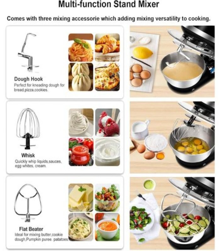 TLAC 5L Stand Mixer Dough Mixer Machine Stainless Steel Bowl TL-SM 216