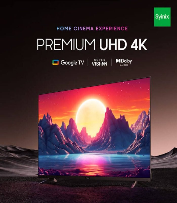 Syinix Tv 55 inch Premium 4K UHD Google TV-55U61G