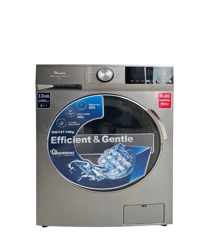 Ramtons Washing Machine  Front Load Fully Automatic 10KG Washer 1400RPM - RW/147