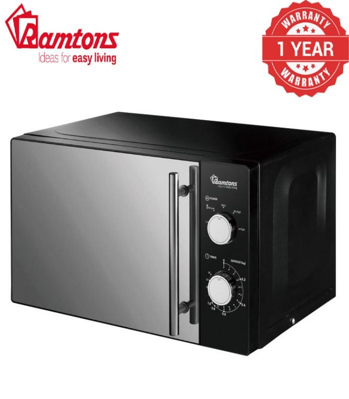 Ramtons Microwave  20 Liters Manual Microwave Black- RM/459