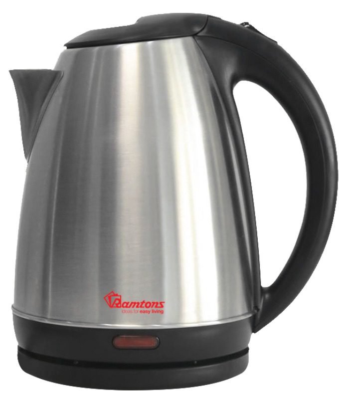 Ramtons Kettle  Cordless Electric Kettle 1.7 Liters Stainless Steel - RM/570