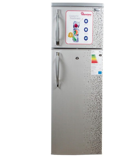 Ramtons Fridge  213 LIters 2 Door Direct Cool fridge   Mar Silver- RF/244
