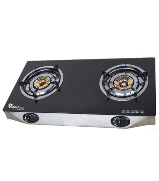 Ramtons Cooker  Gas Cooker 2 Burner Super Slim Ceramic Top - RG/537