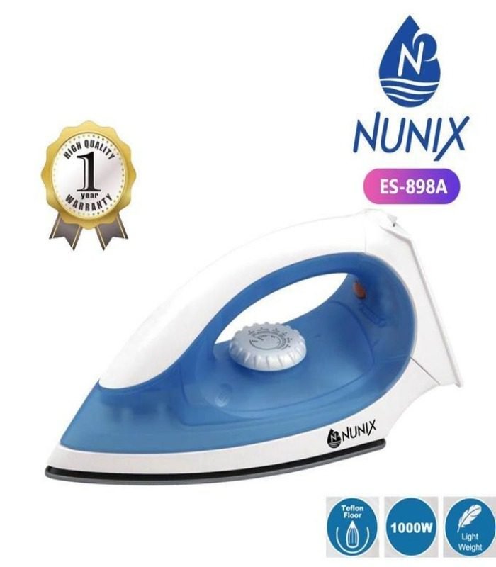 Nunix Iron Dry Iron  Quality Non Stick Sole Plate Dry Iron Box