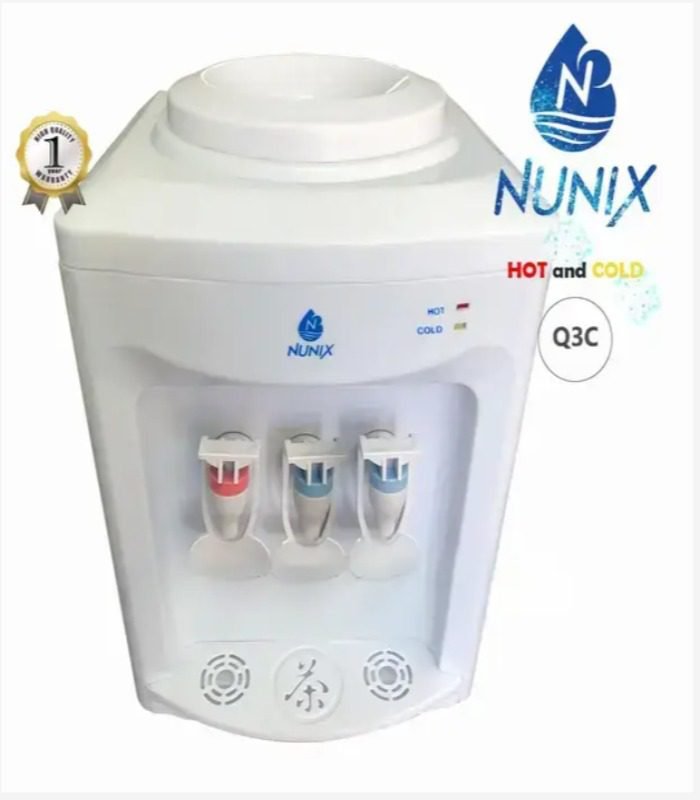 Nunix Dispenser  Strong Table Top Water Dispenser Hot Normal Cold Q3C