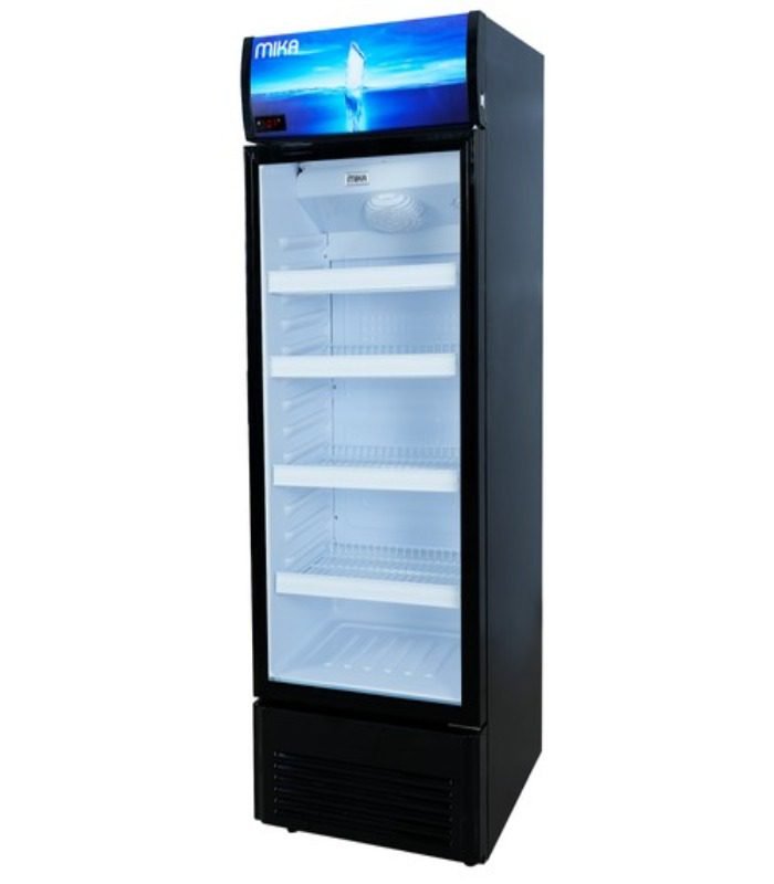 Mika Showcase Chiller  180L  White &amp; Grey MSFU1801WG