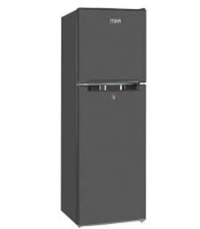 Mika Fridge  118L  2 Door Top Mount Freezer  Defrost (Direct Cool)  Dark Silver