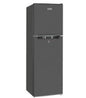 Mika Fridge  118L  2 Door Top Mount Freezer  Defrost (Direct Cool)  Dark Silver