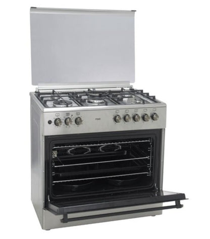 Mika Cooker  Standing Cooker  90cm X 60cm  5GB  Electric Oven  Half Inox MST90PU5GHI/2WFO