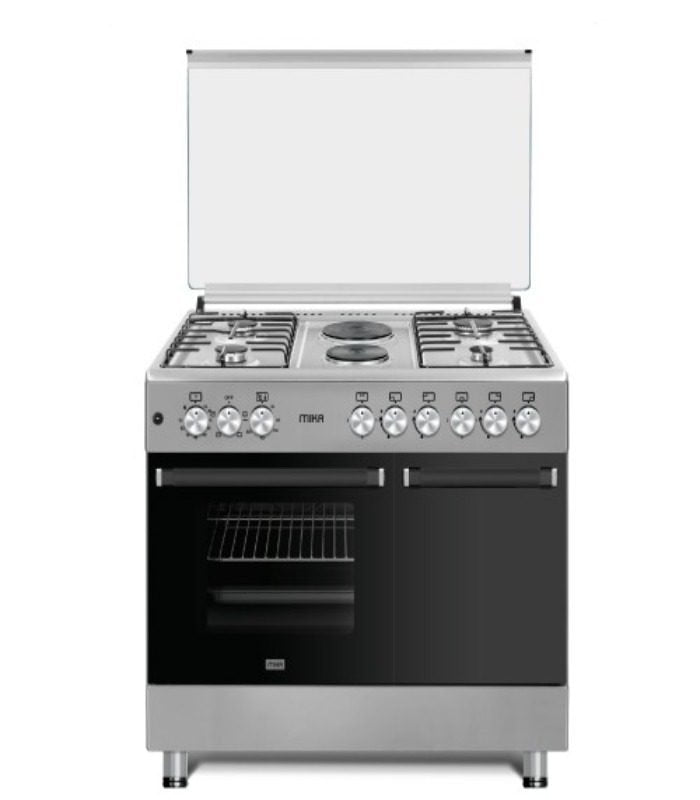 Mika Cooker  Standing Cooker  90cm X 60cm  4 + 2  Electric Oven  Half Inox MST90PU42HI/HC