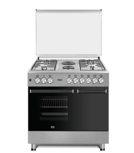 Mika Cooker  Standing Cooker  90cm X 60cm  4 + 2  Electric Oven  Half Inox MST90PU42HI/HC