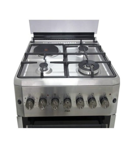 Mika Cooker  Standing Cooker  60cm x 60cm  3 Gas Burner + 1 Electric Plate  Half Inox MST6231HI/TP6W