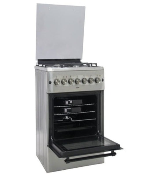Mika Cooker  Standing Cooker  60cm x 60cm  3 Gas Burner + 1 Electric Plate  Half Inox MST6231HI/TP6W