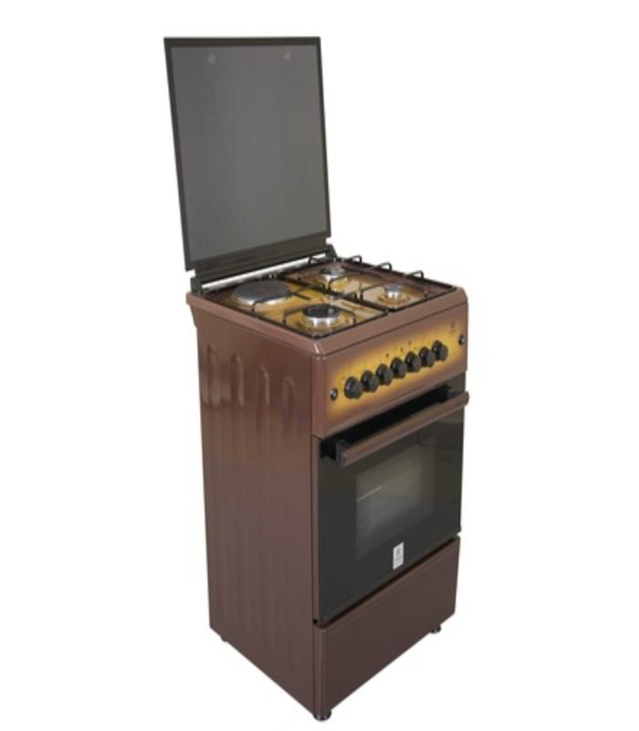 Mika Cooker  Standing Cooker  50cm X 55cm  3 + 1  Dark Brown MST55PI31DB/HC